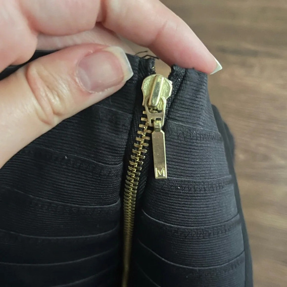 Marciano Little Black Strapless Dress w/cutout - Picture 7 of 8